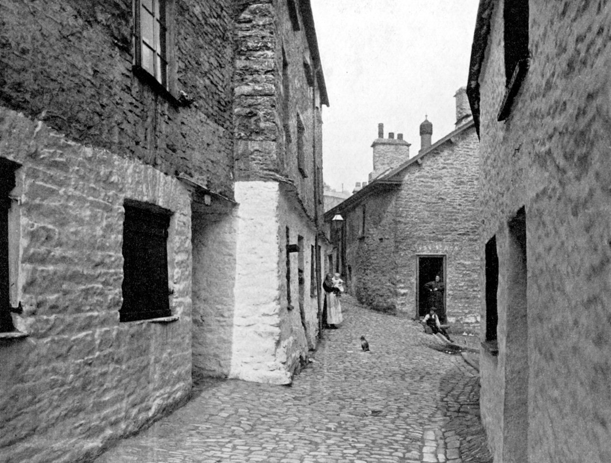 Sepulcher Lane, Kendal, Cumbria, 1924-1926. autorstwa Valentine and Sons Ltd