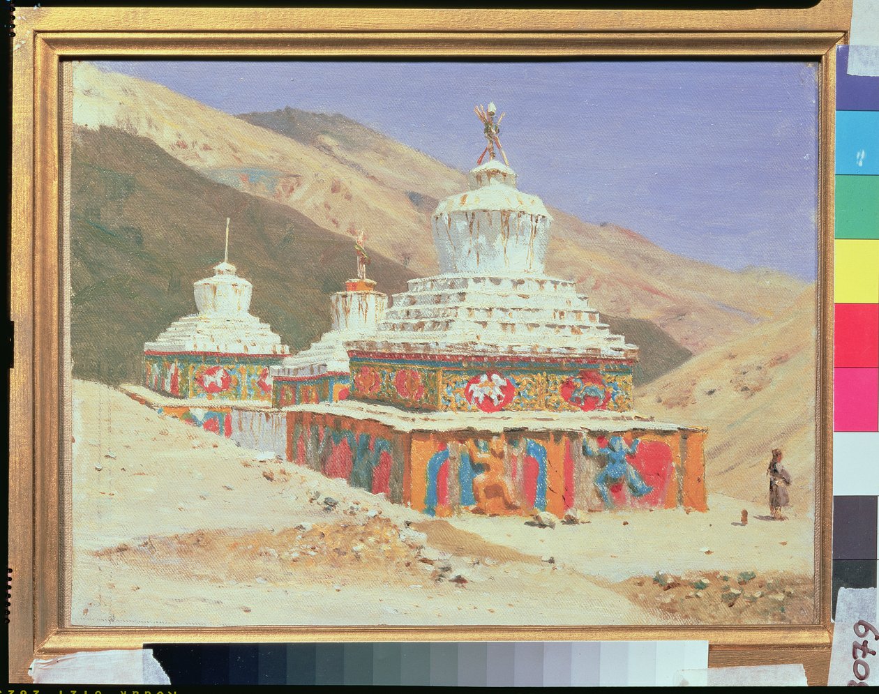 Pomnik śmierci w Ladakh, 1875 r. autorstwa Vasili Vasilievich Vereshchagin