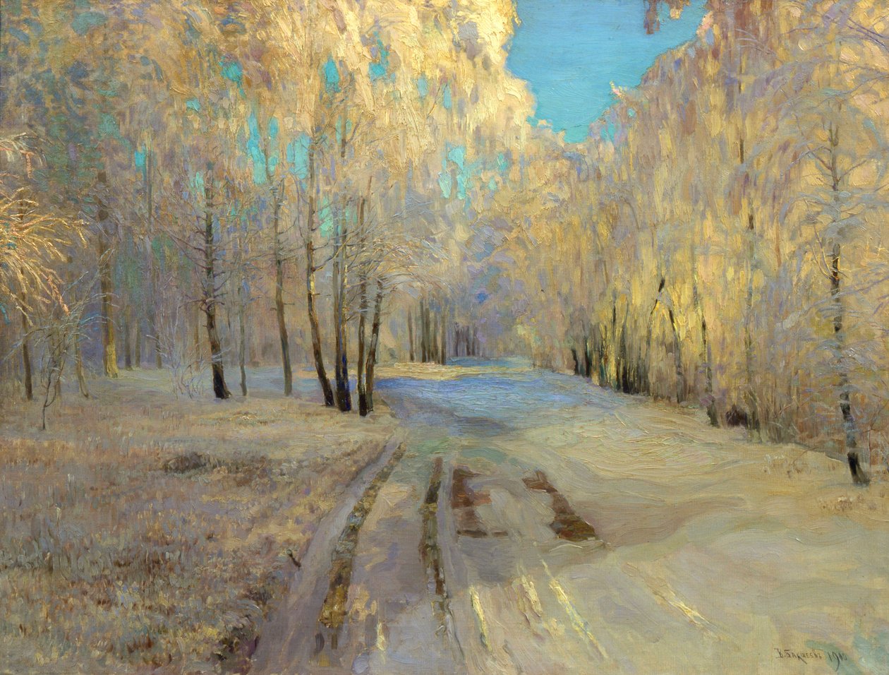 Szron, 1900. autorstwa Vasili Baksheyev