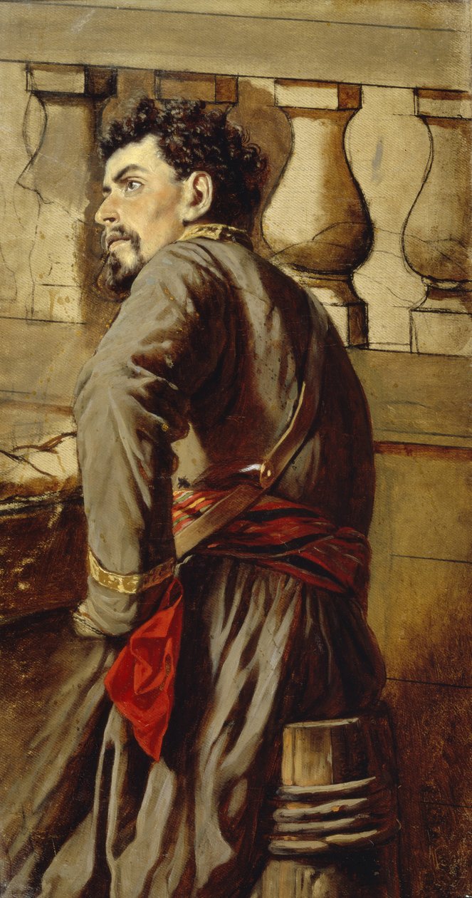 Kozak zaporoski, 1873 r. autorstwa Vasili Grigorevich Perov