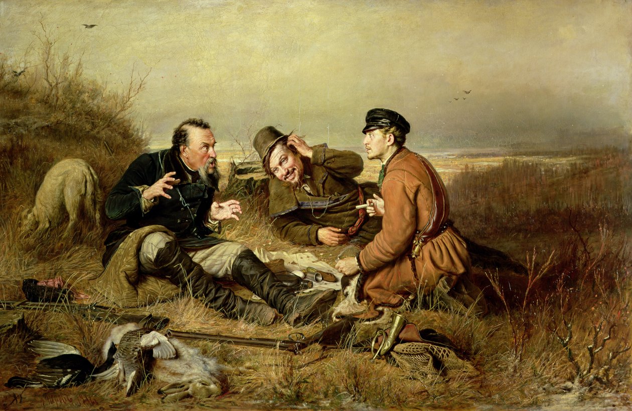 Łowcy, 1816 autorstwa Vasili Grigorevich Perov
