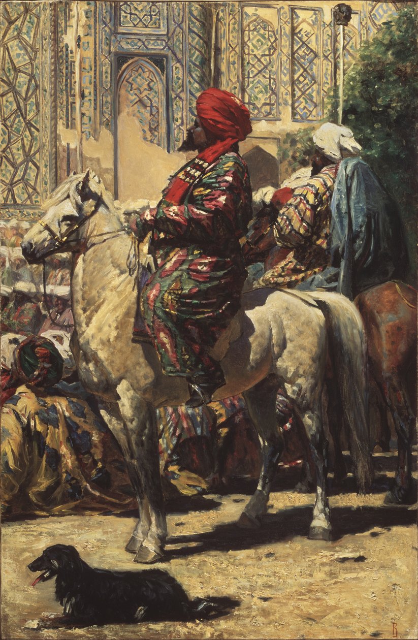 Jeździec w Samarkandzie, 1872 autorstwa Vasili Vasilievich Vereshchagin