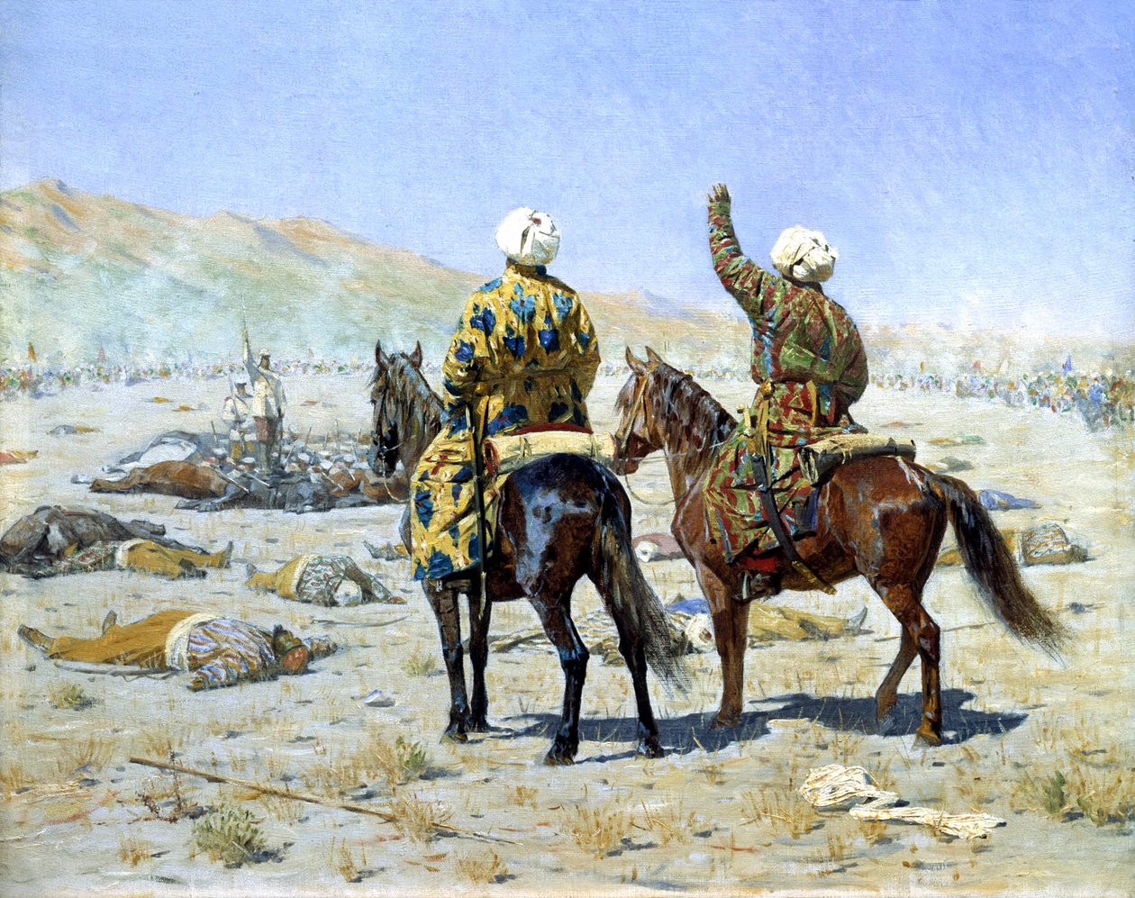 Negocjatorzy pokojowi”, 1873. autorstwa Vasili Vasilyevich Vereshchagin