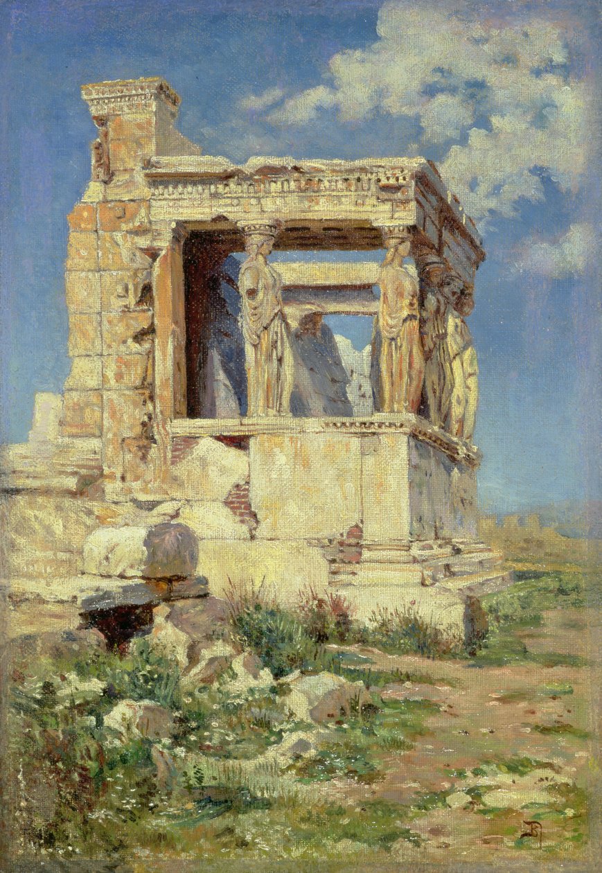 Portyk z kariatydami, 1882 autorstwa Vasilij Dmitrievich Polenov