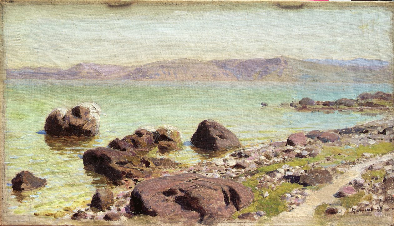 Rocky Shore, 1889 r. autorstwa Vasilij Dmitrievich Polenov
