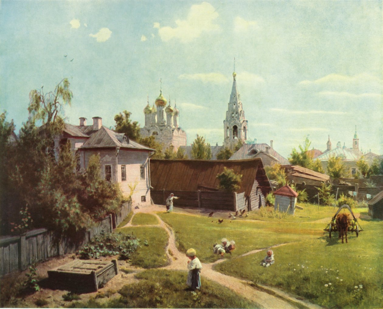 „Moskiewskie Patio”, 1878, 1965. autorstwa Vasilij Dmitrievic Polenov