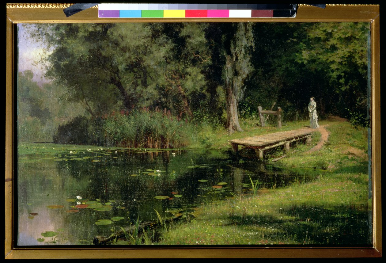 Zarośnięty staw, 1880 autorstwa Vasilij Dmitrievich Polenov