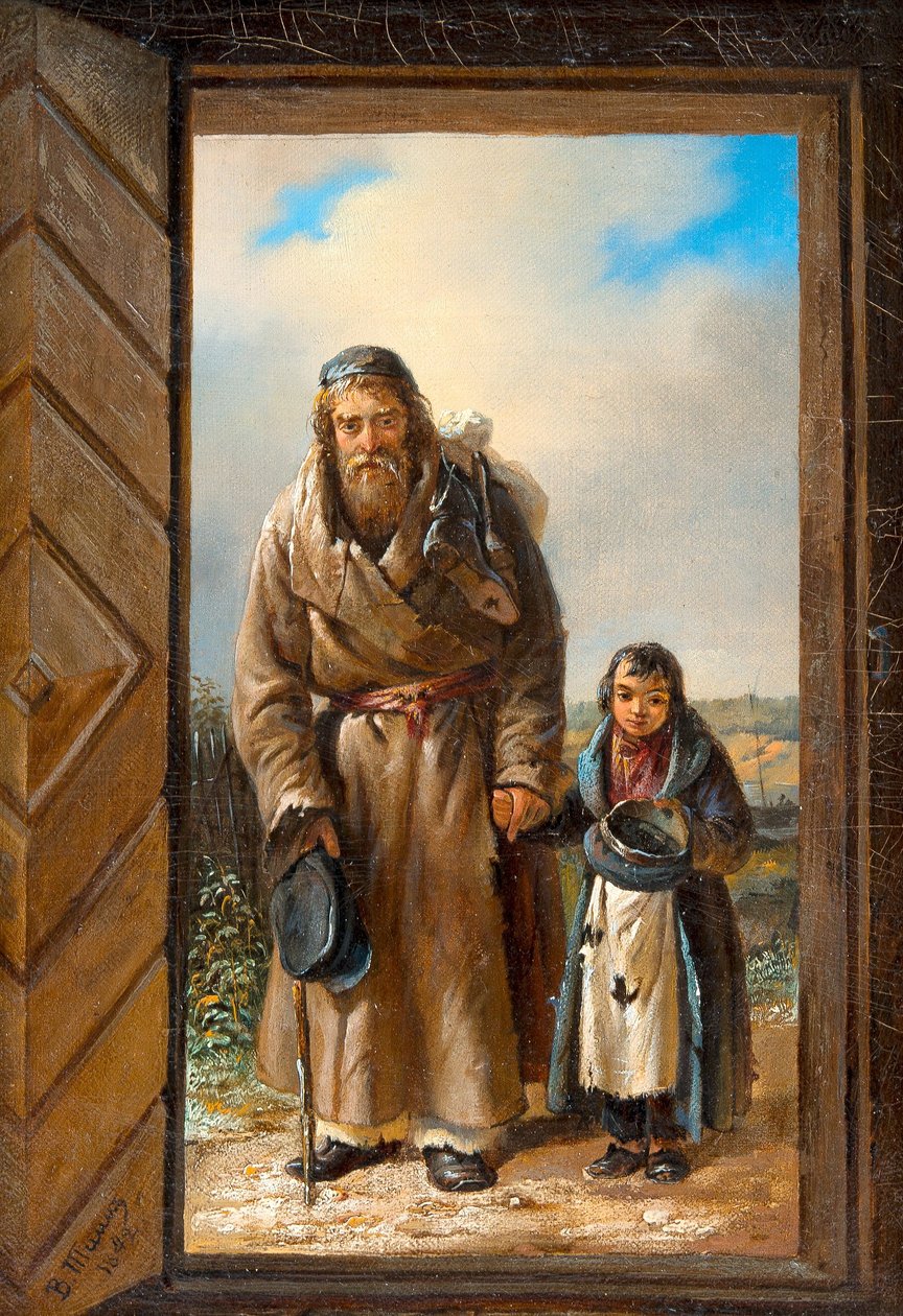 Żebracy autorstwa Georg Wilhelm Timm