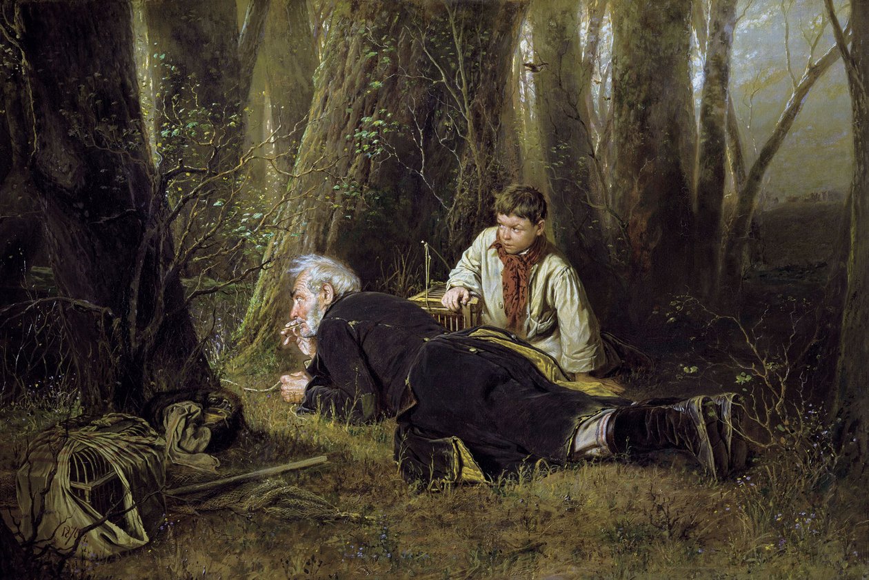 „Ptak Łapacz”, 1870. autorstwa Vasily Perov