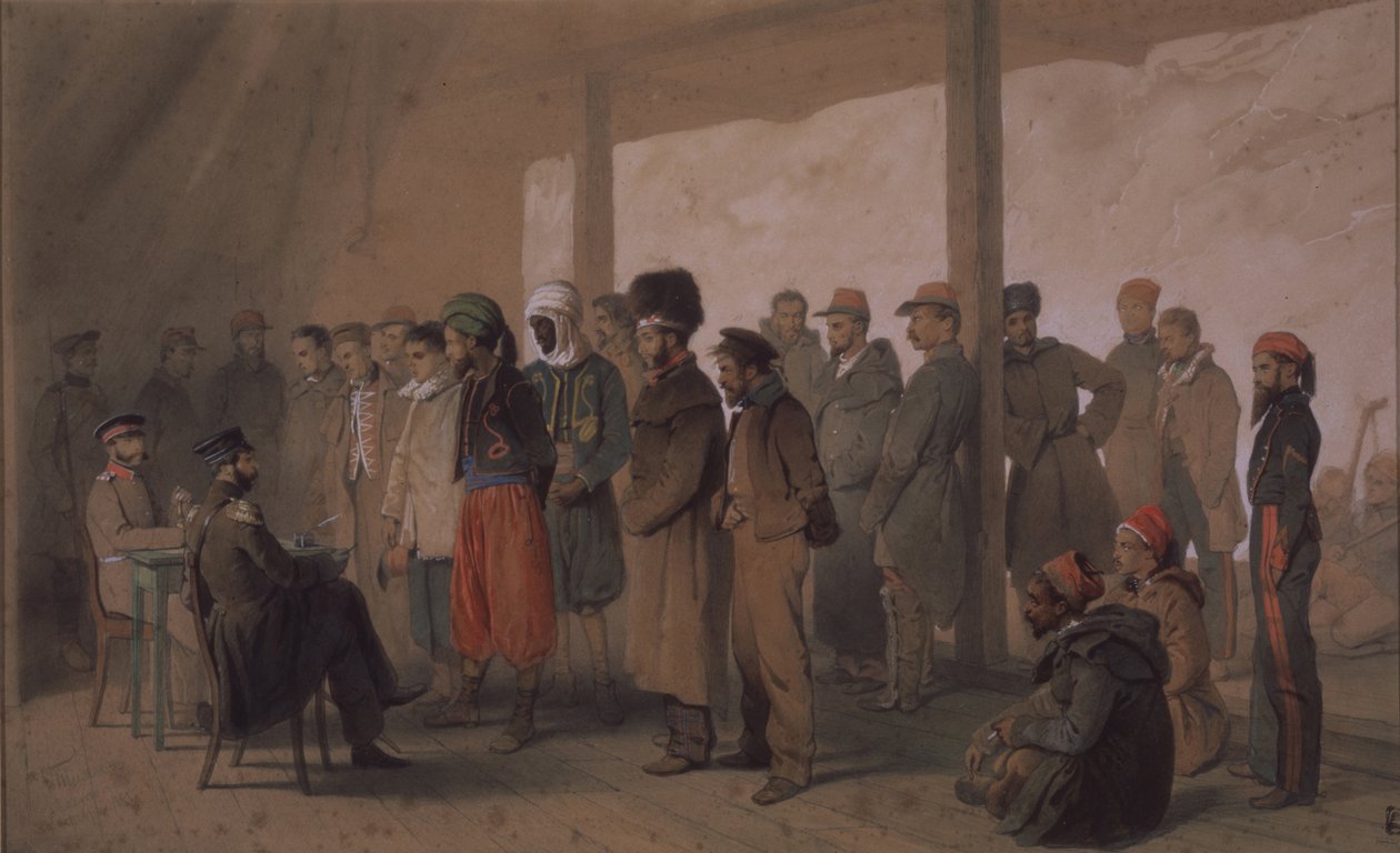 Przesłuchanie, 1855 autorstwa Georg Wilhelm Timm