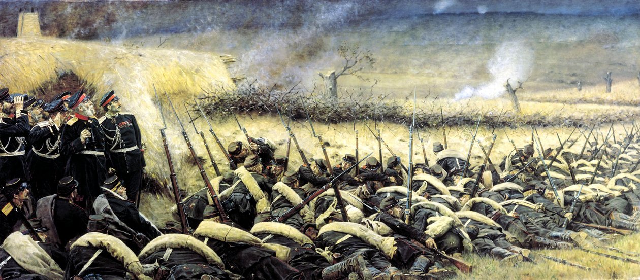 Przed ofensywą. W pobliżu Pleven, 1877-1878. autorstwa Vasily Vereshchagin