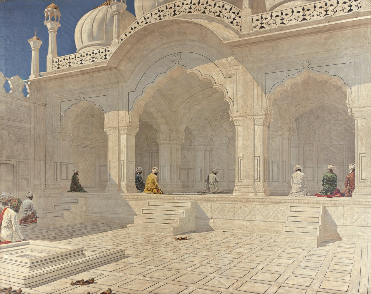Meczet Perłowy, Delhi autorstwa Vasily Vereshchagin