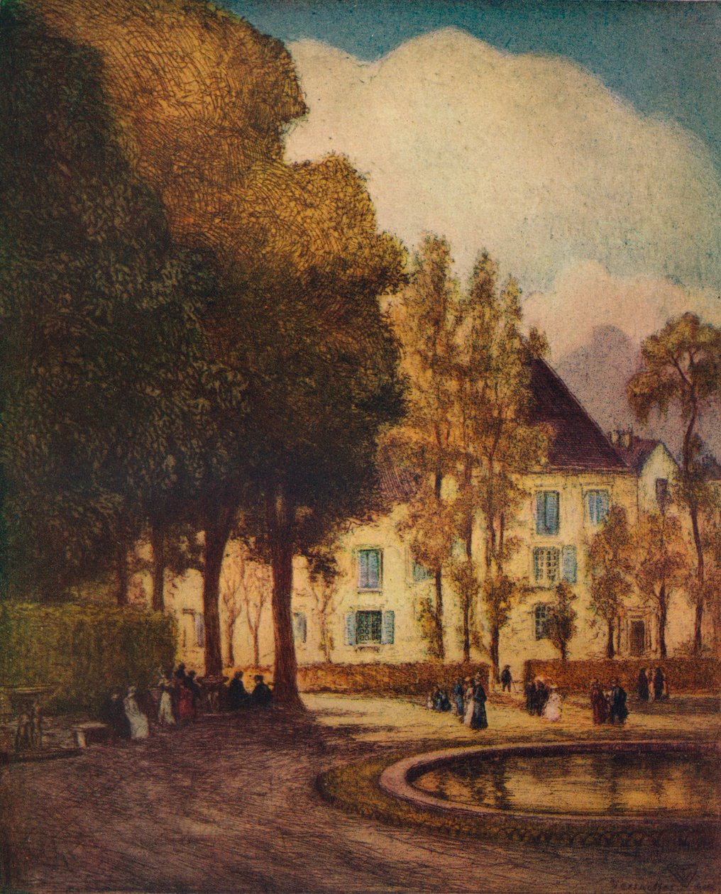 Dorzecze Smoka, Wersal, ok. 1915 r. autorstwa Vaughan Trowbridge