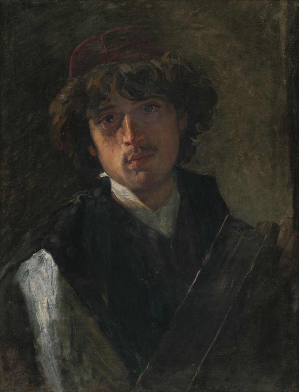 Portret młodego rabina autorstwa Vaclav Brozik