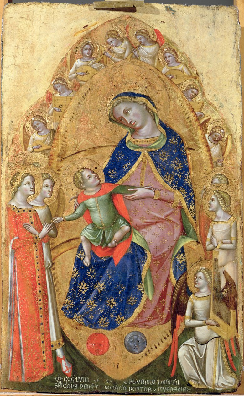 Wesele św Katarzyny, 1358 autorstwa Lorenzo Veneziano