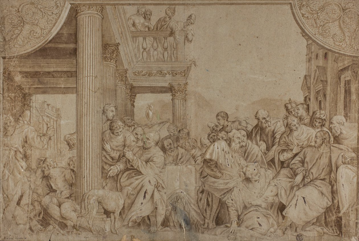 Chrystus w domu Szymona autorstwa Veronese (Paolo Caliari)