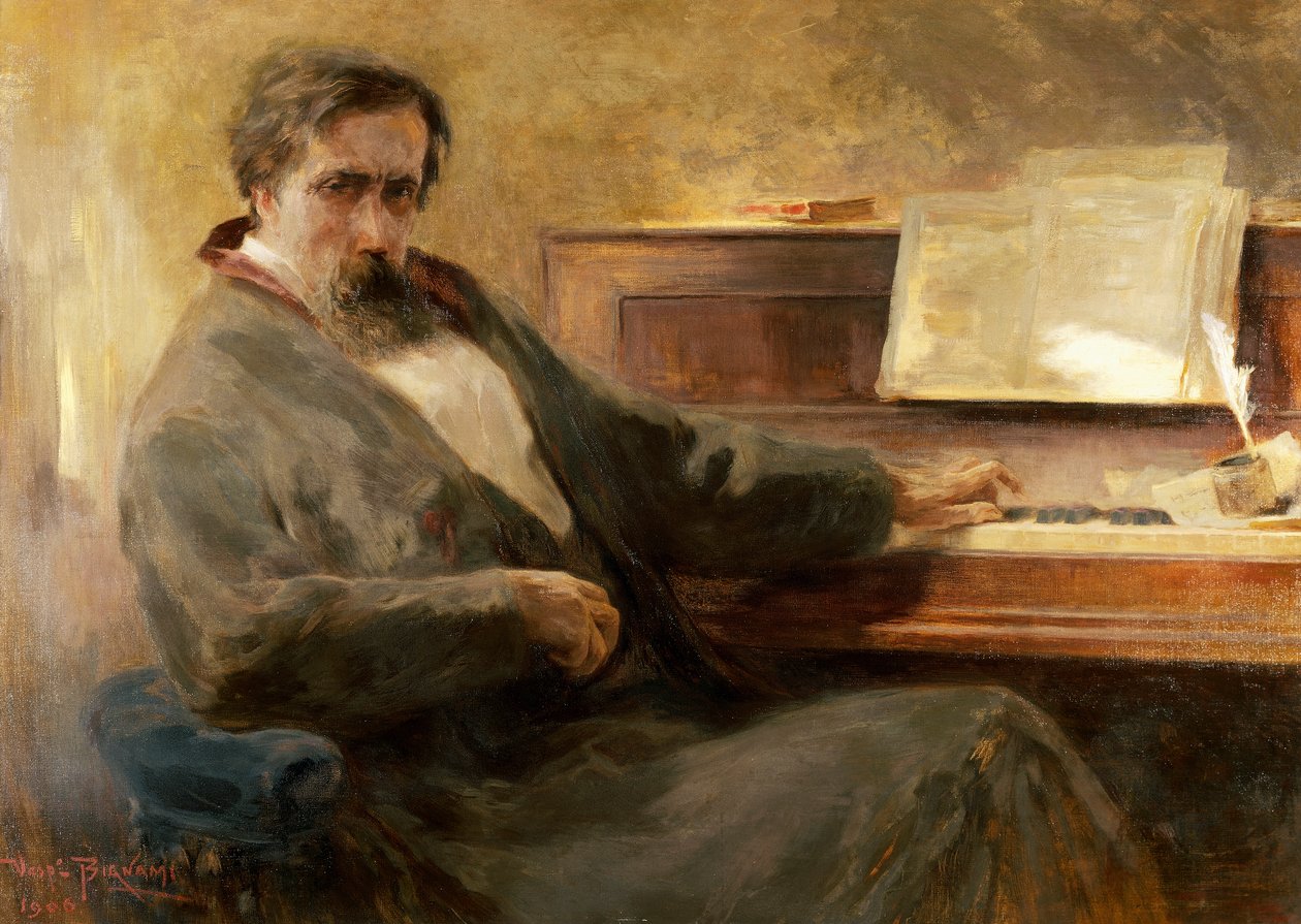 Portret Amilcare Ponchielli (Paderno Fasolaro autorstwa Vespasiano Bignami