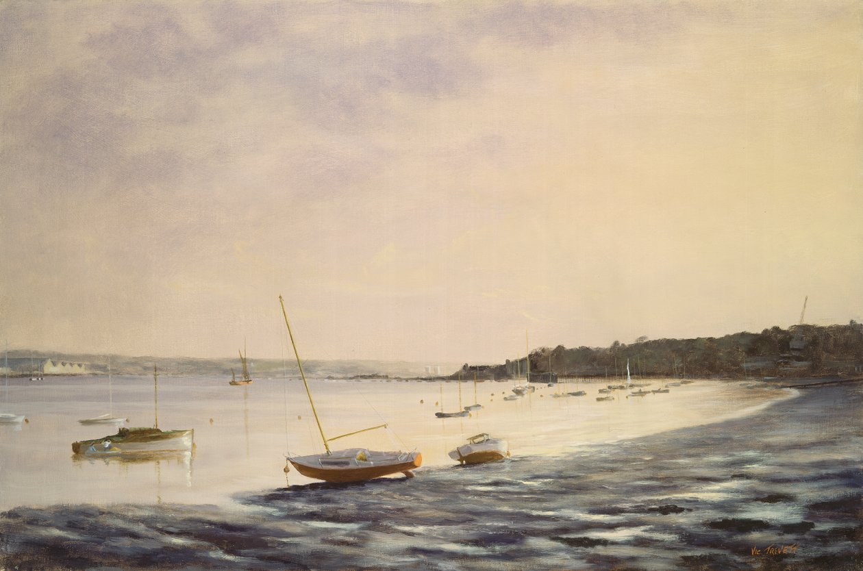 Niedzielny wieczór, Upnor autorstwa Vic Trevett