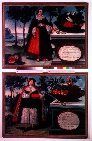 Indianie ekwadorscy w pięknych strojach (panel) autorstwa Vicente Alban