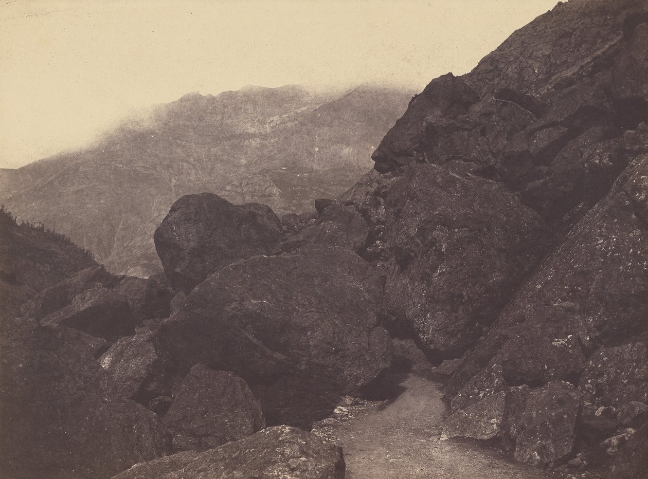 [Głazy w pobliżu Gavarnie]. autorstwa Vicomte Joseph de Vigier