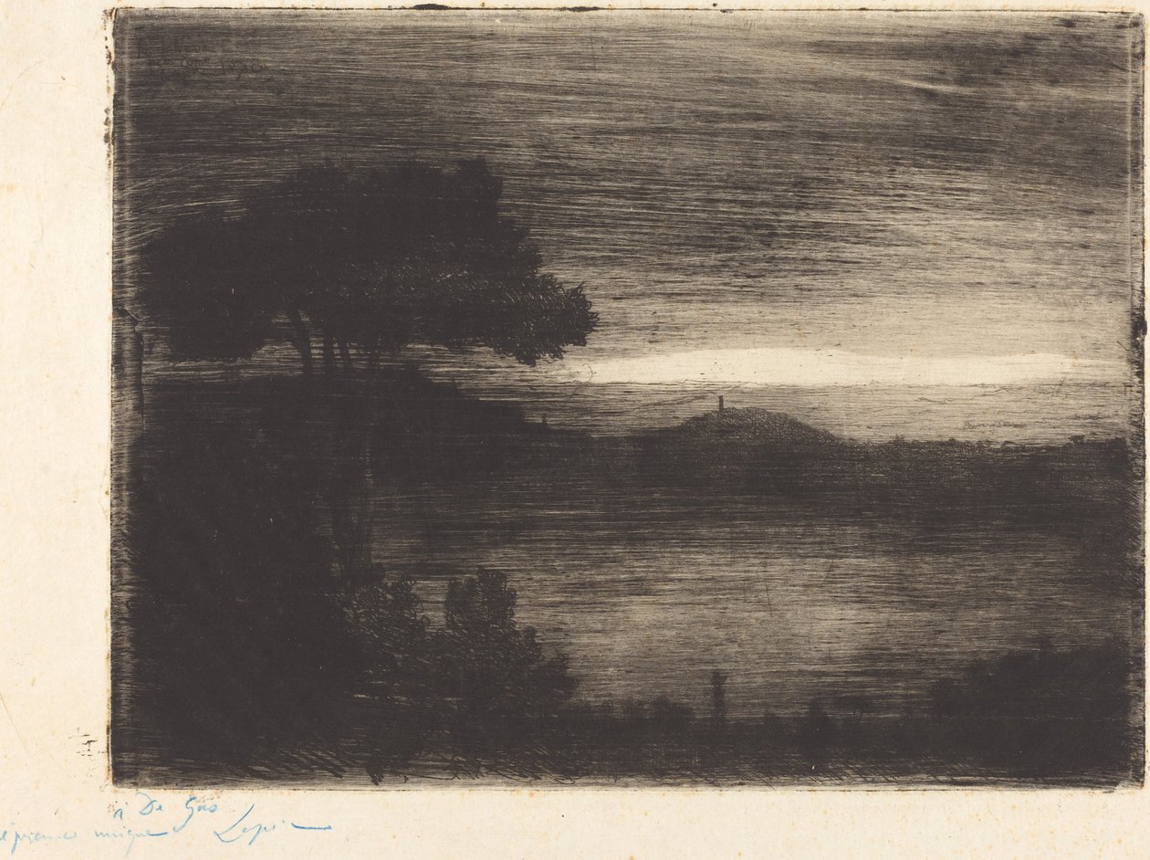 Jezioro Nemi autorstwa Vicomte Ludovic Lepic