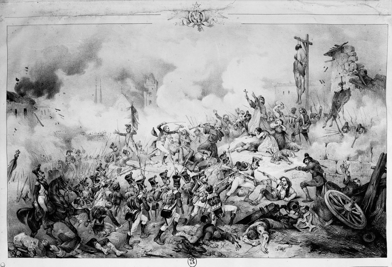 Oblężenie i zdobycie Saragossy, 1809 autorstwa Victor Adam