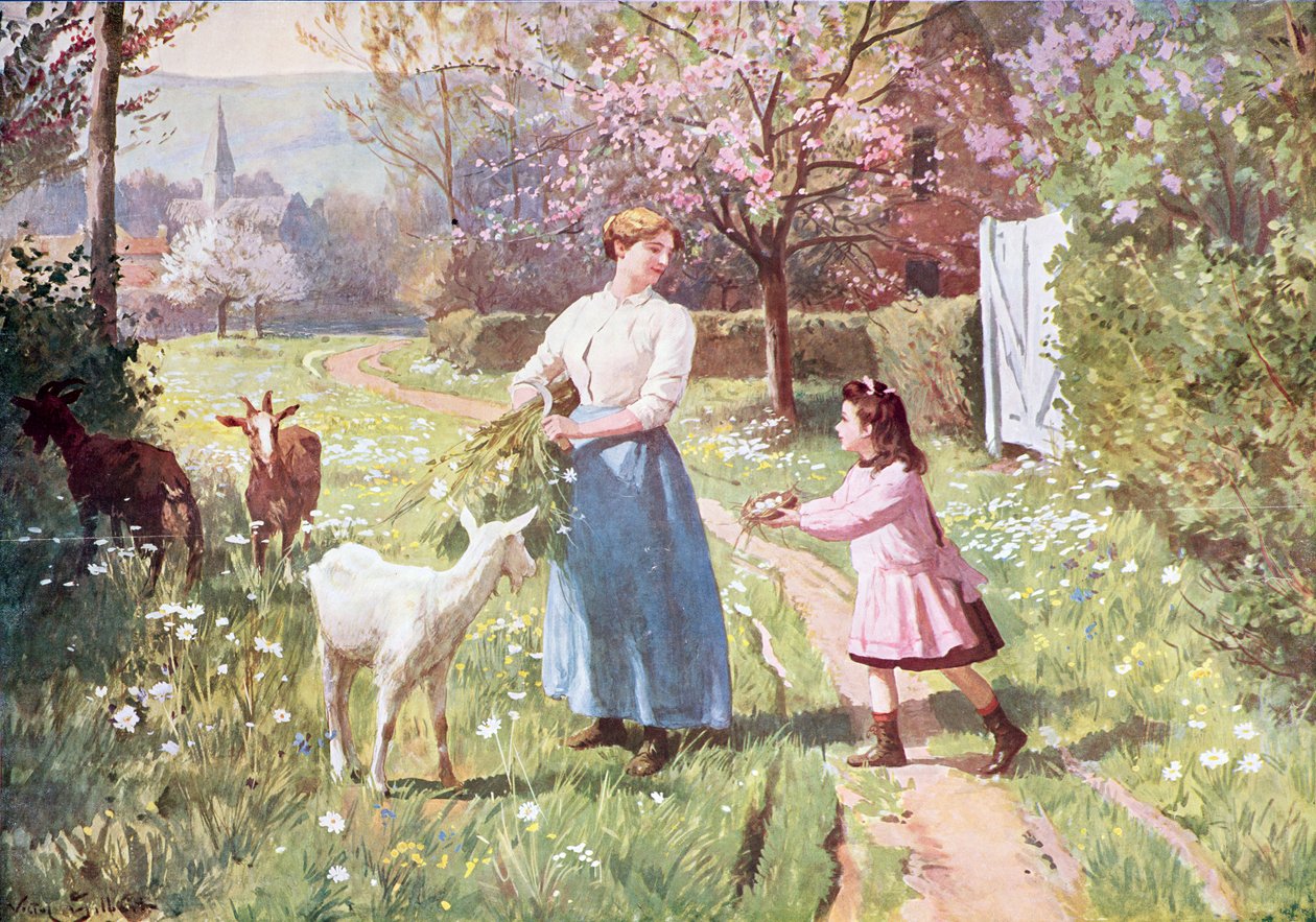 Pisanki na wsi, 1908 autorstwa Victor Gabriel Gilbert