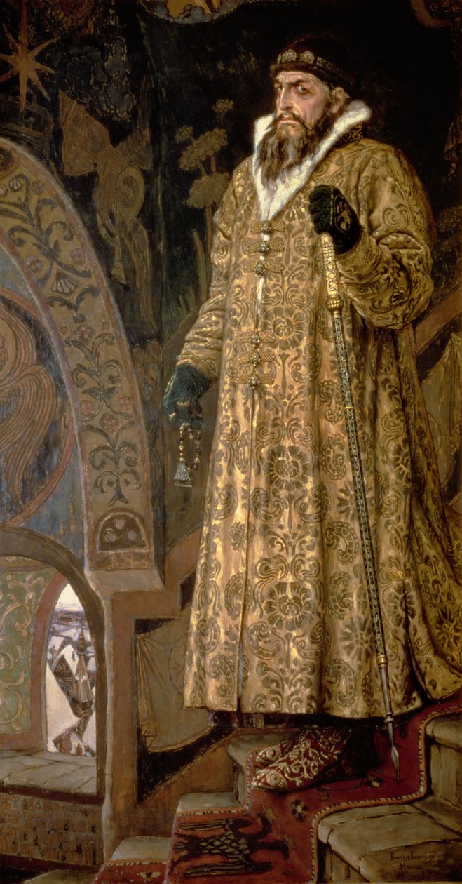 Car Iwan IV Wasiliewicz istne Terribl (1530-84) 1897 autorstwa Victor Mikhailovich Vasnetsov