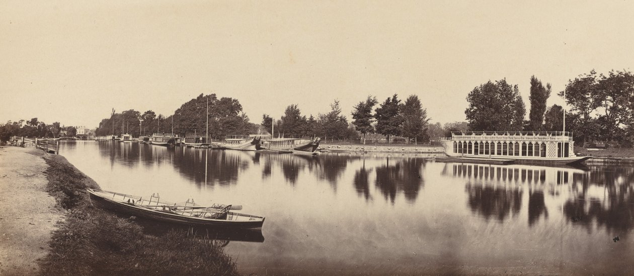 Barki w Oksfordzie, 1862. autorstwa Victor A Prout