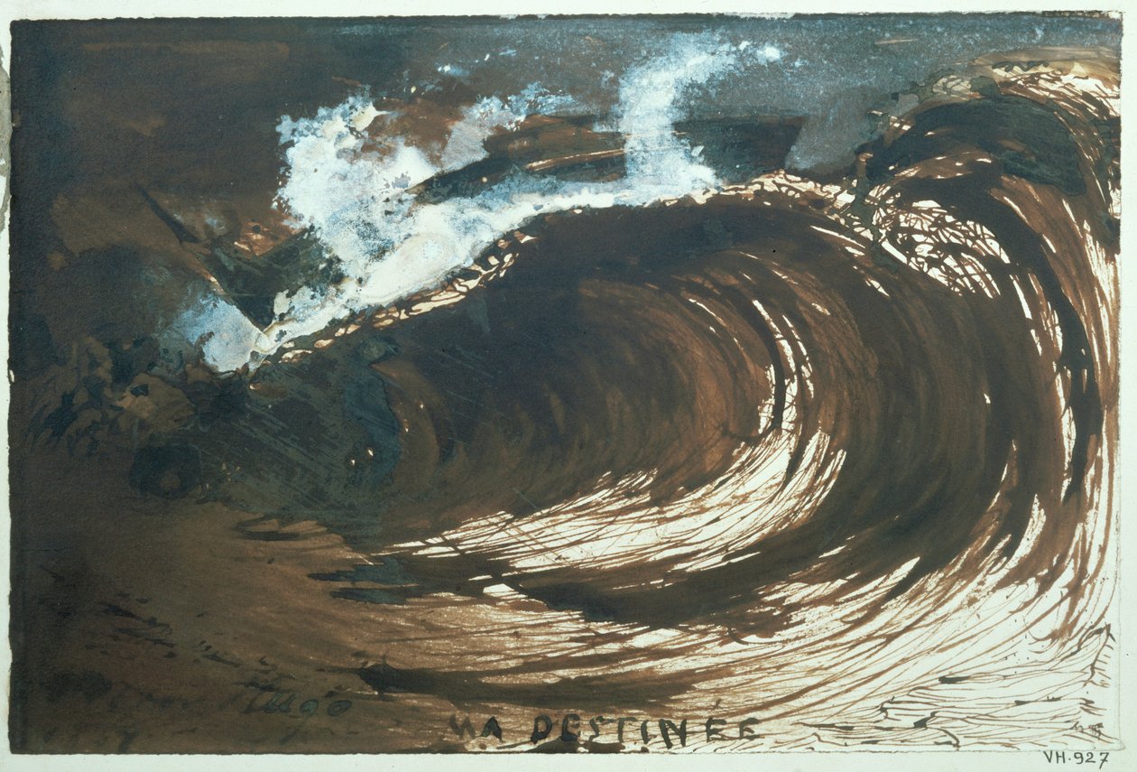 Ma destinee ... (pióro, pył i gwasz) autorstwa Victor Hugo