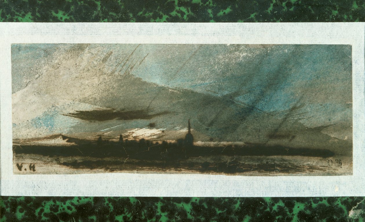 Ville au crespuscule Pióro i p... autorstwa Victor Hugo