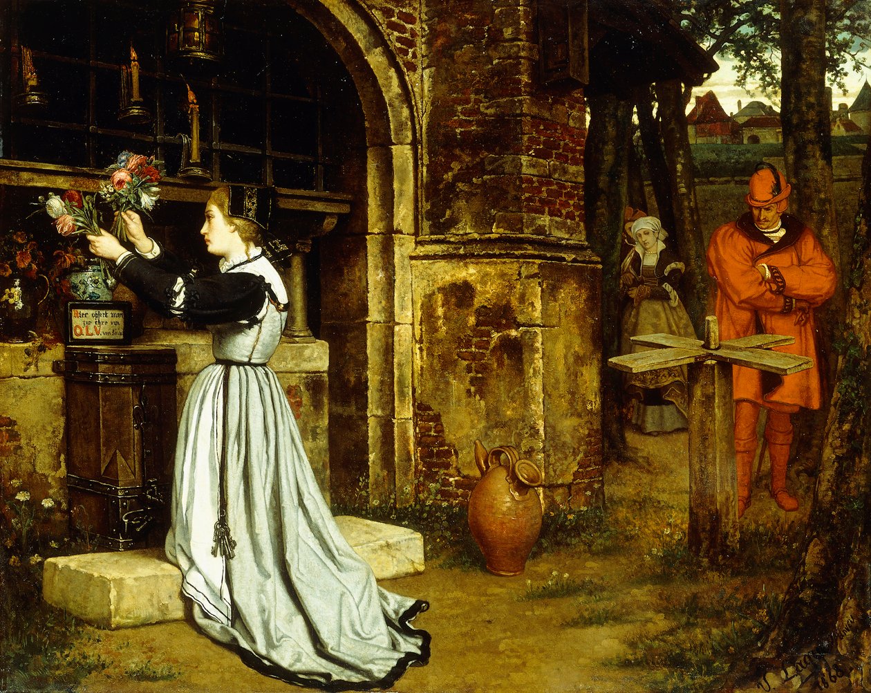 Faust i Małgorzata, 1868 autorstwa Victor Lagye