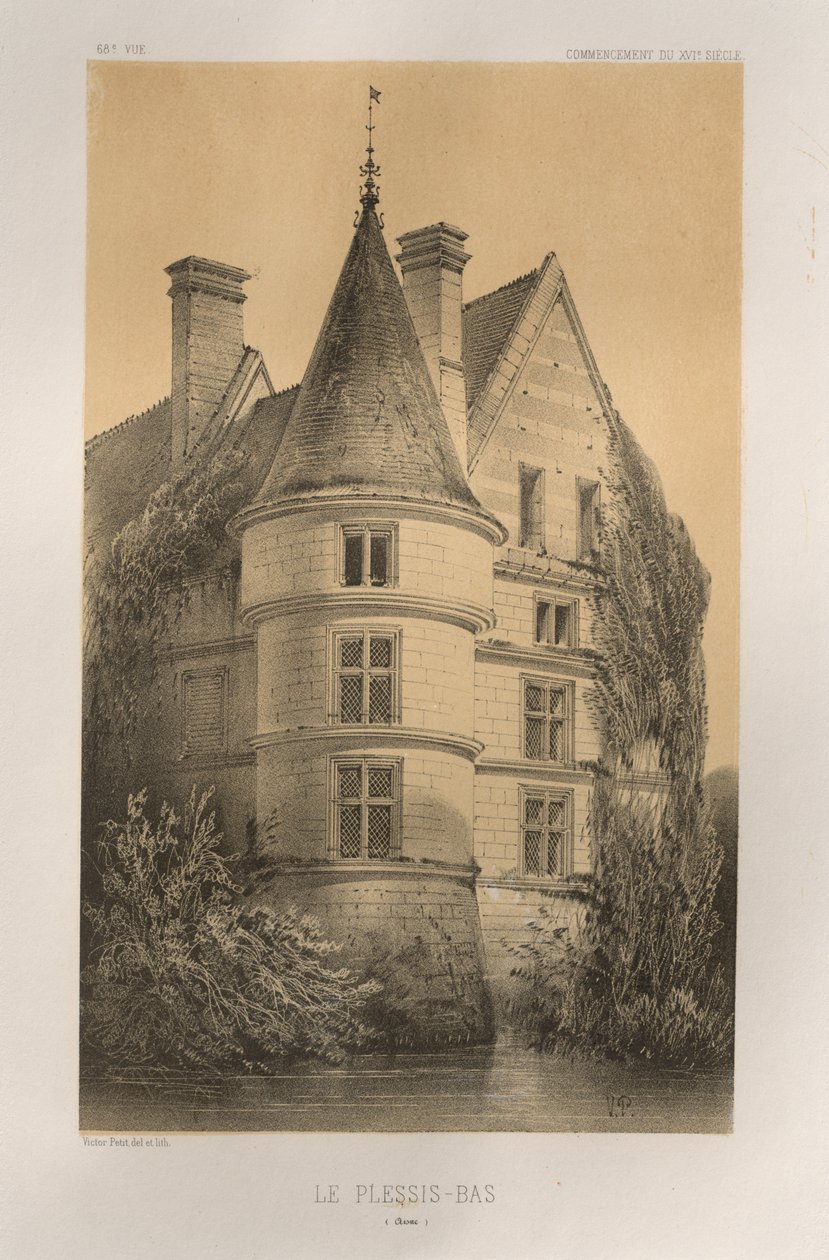 ...pl. 68, Le Plessis-Bas Aisne, 1860. autorstwa Victor Petit