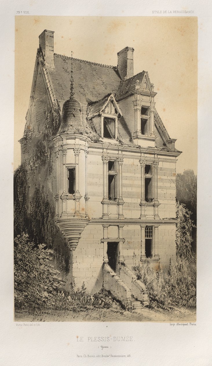...pl. 79, Le Plessis-Dumée Yonne, 1860. autorstwa Victor Petit