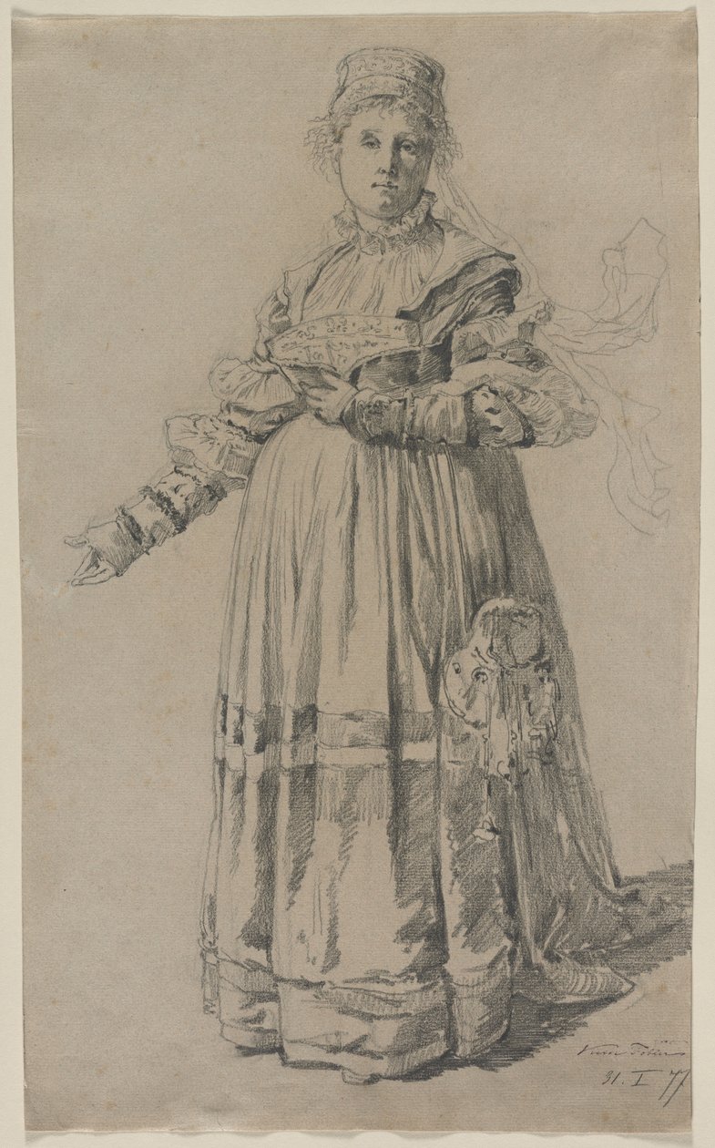 Stojąca kobieta, 1877. autorstwa Victor Tobler