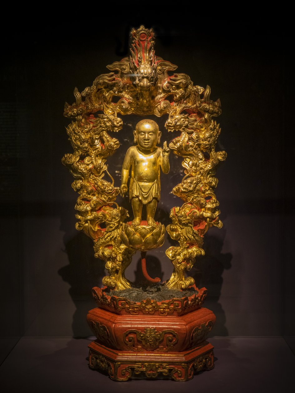 Siddhartha ondoye przy dziewięciu smokach autorstwa Vietnamese School