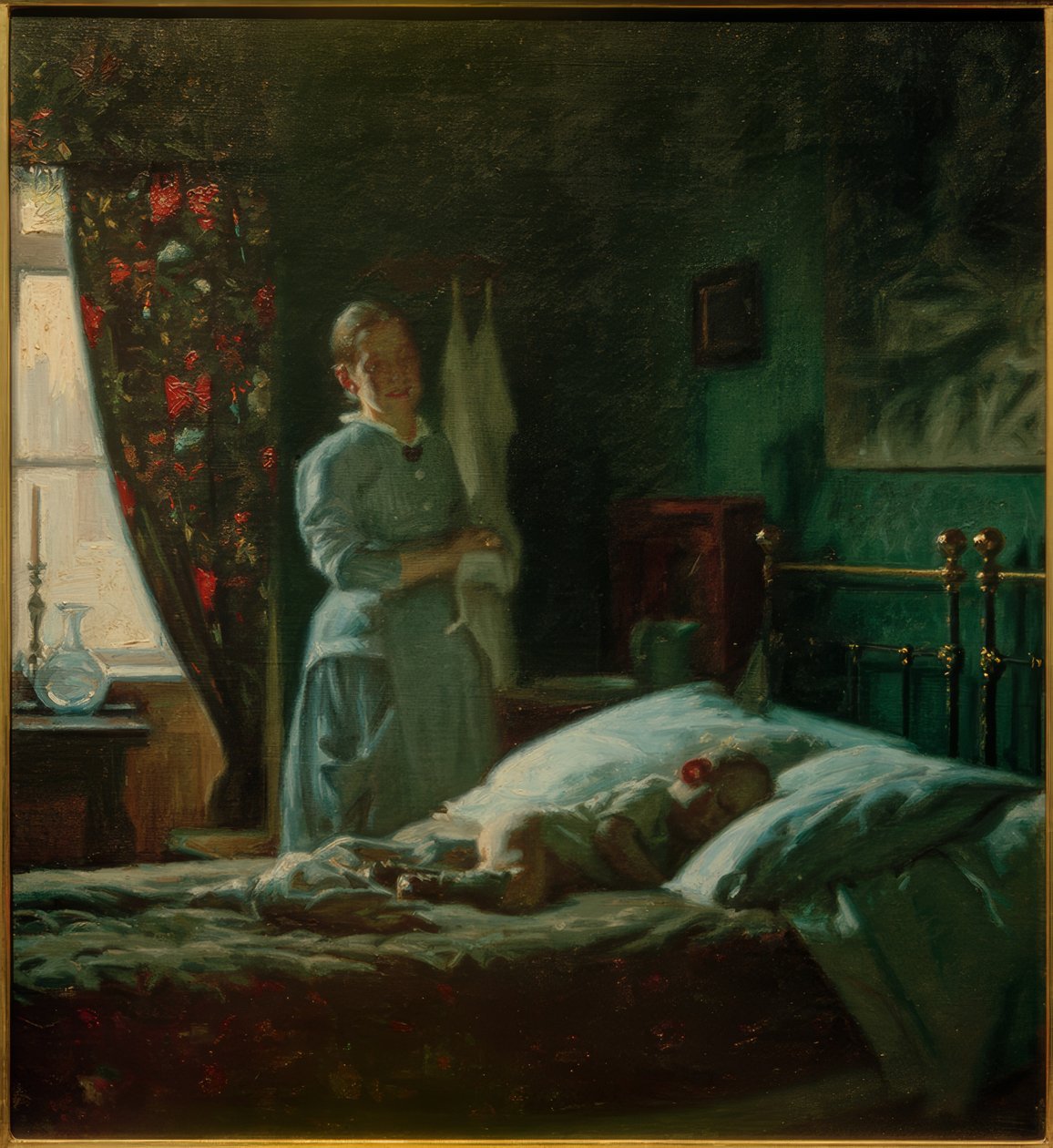 Scena w sypialni autorstwa Viggo Johansen
