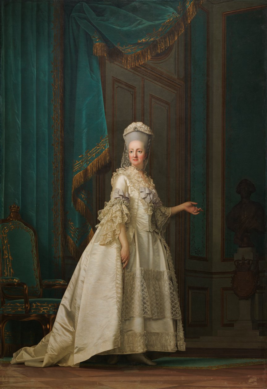 Królowa Danii Juliane Marie, 1776 r. autorstwa Vigilius Erichsen