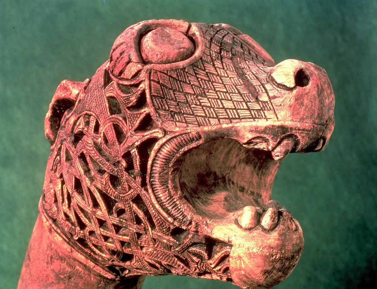 Figurka ze statku Oseberg, ok. 800 rne autorstwa Viking