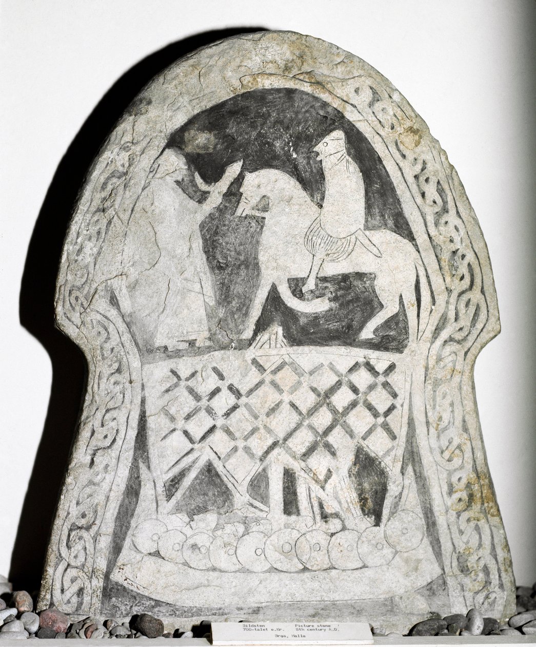 Kamień runiczny z jeźdźcem, VII-VIII w. autorstwa Viking