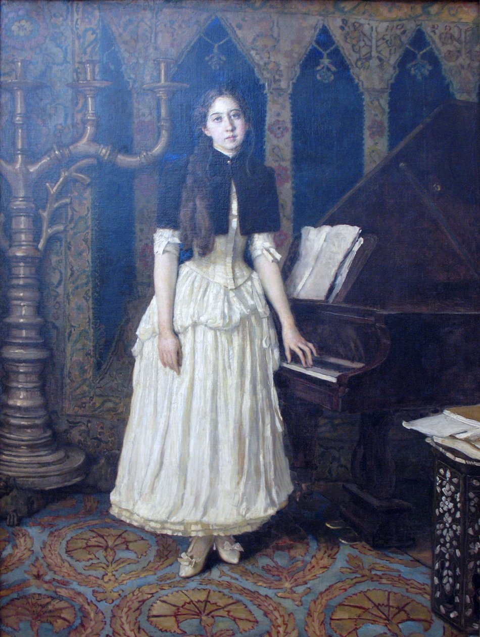 ... Portret z E.A. Pył autorstwa Viktor Mikhaylovich Vasnetsov