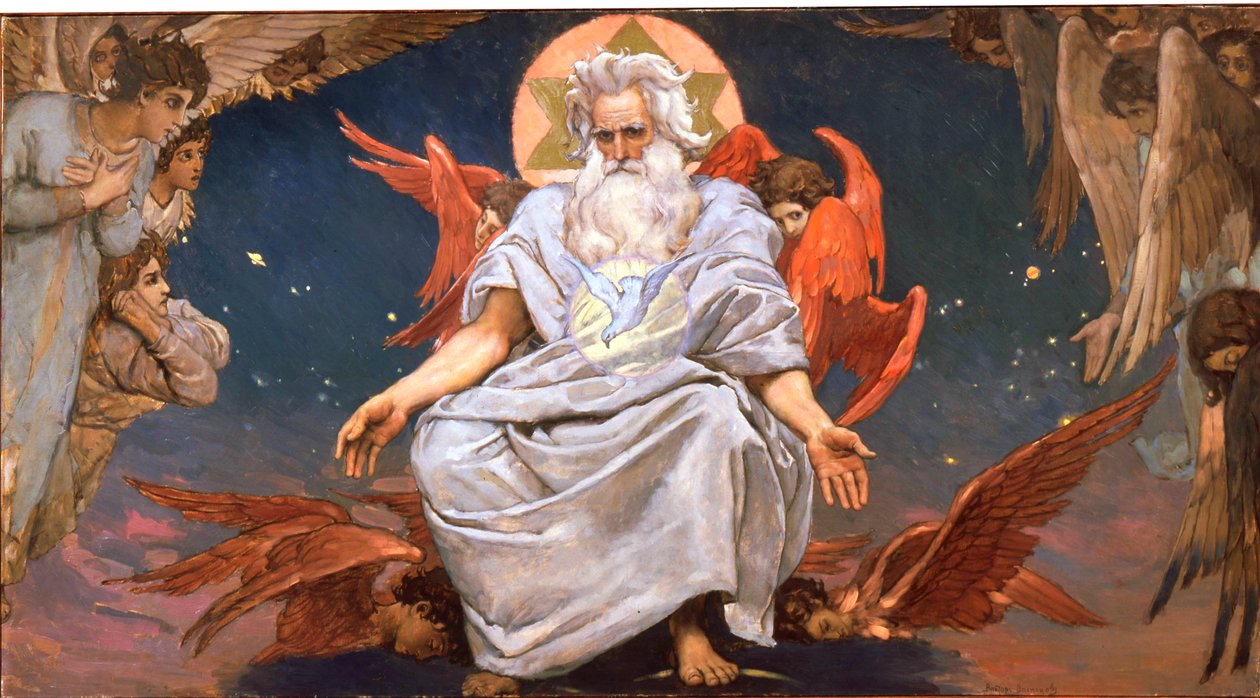 Bóg Ojciec, 1885-1896. autorstwa Viktor Mikhaylovich Vasnetsov