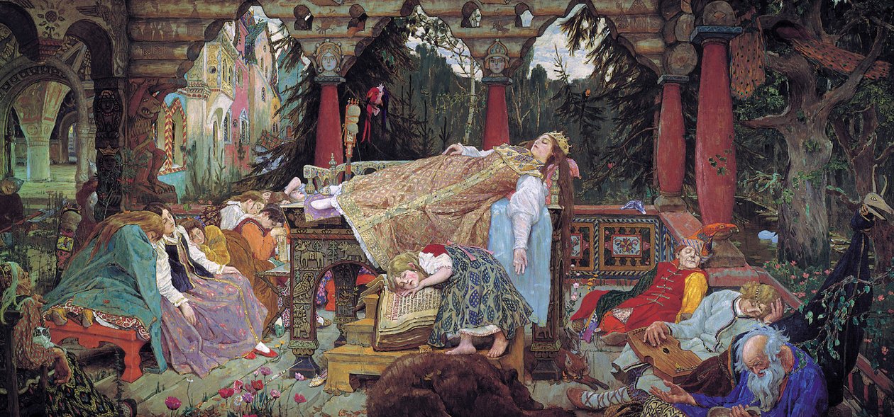 Śpiąca Królewna, 1900-1926. autorstwa Viktor Mikhaylovich Vasnetsov