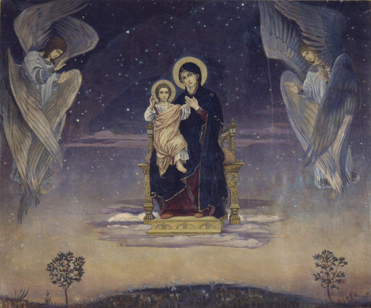 Dziewica, 1901 autorstwa Viktor Mikhaylovich Vasnetsov
