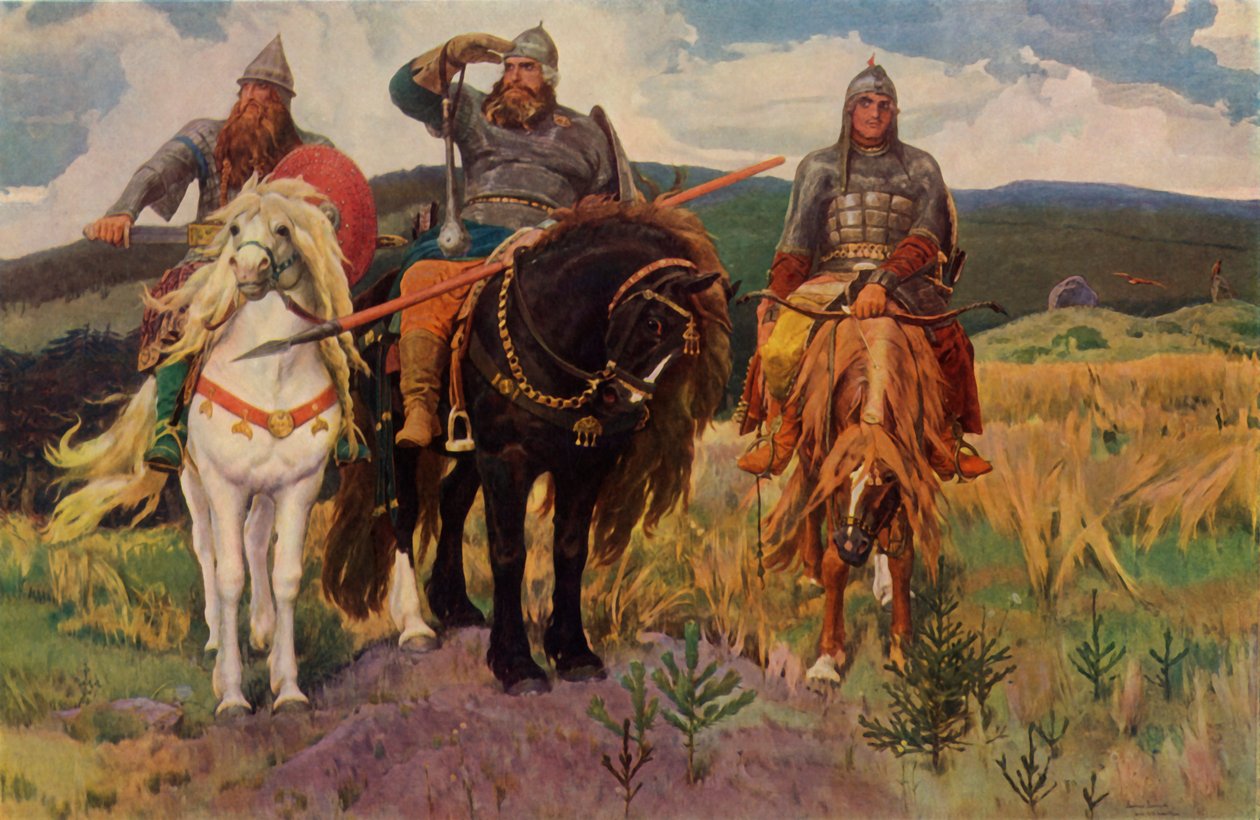 Wojownicy, 1898, 1965. autorstwa Viktor Mikhaylovich Vasnetsov