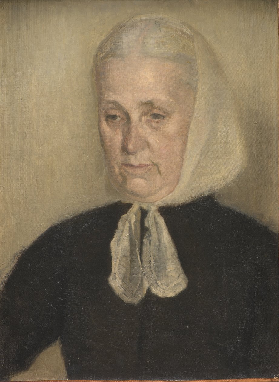 Frederikke Amalie Hammershøi, z domu Rentzmann, matka artysty autorstwa Vilhelm Hammershøi