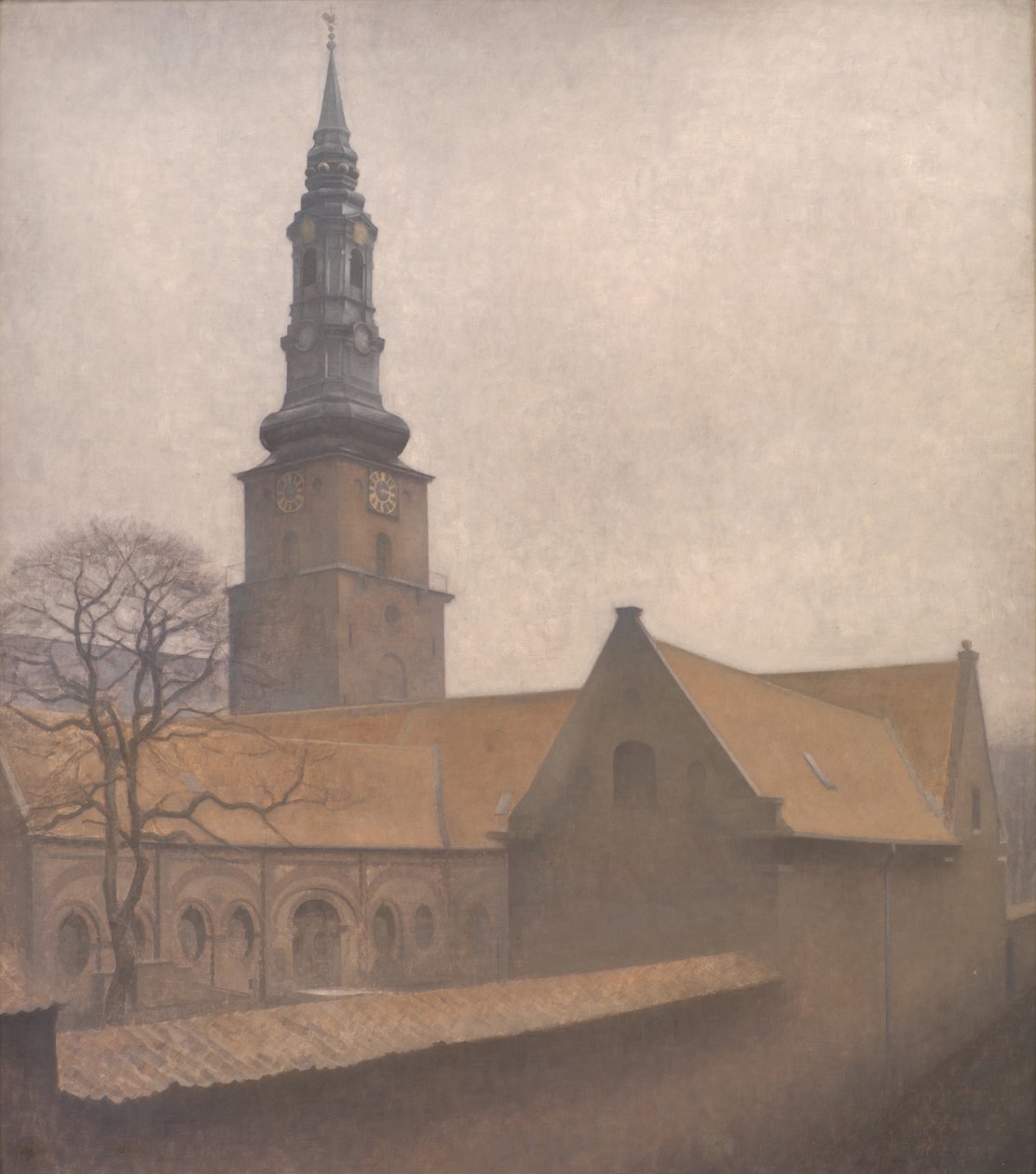 Kościół św. Piotra w Kopenhadze autorstwa Vilhelm Hammershøi