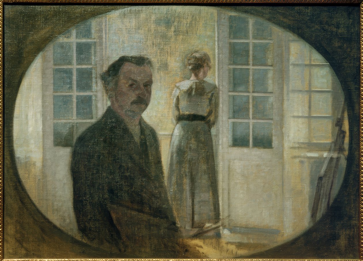 Artysta i jego żona autorstwa Vilhelm Hammershoi