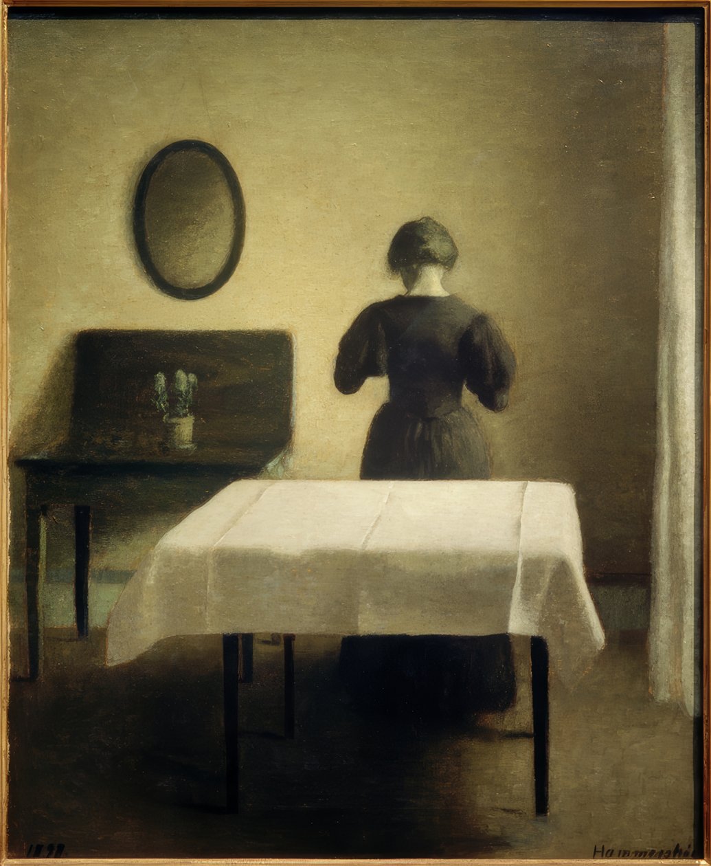 Wnętrze, 1898 r. autorstwa Vilhelm Hammershoi