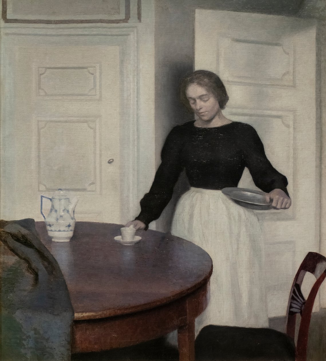 Wnętrze, Strandgade 30, detal, 1899 autorstwa Vilhelm Hammershoi